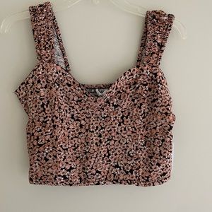 JAPNA Floral Crop Top